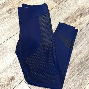Zyia Navy Leggings with Dot Pattern